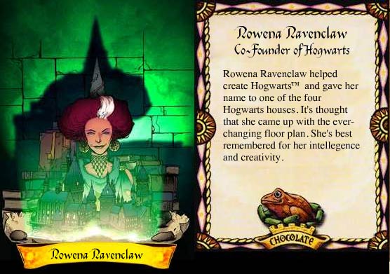 Rowena Ravenclaw - Gründerin von Ravenclaw auf den Schokofrosch-Karten