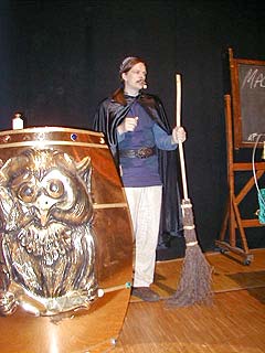 Magister Foran mit einem 'Heinzmann 2001' beim Harry Potter Tag des SWR 