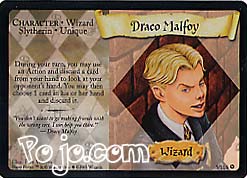 Draco Malfoy - die Karte im Sammelkartenspiel: Quelle: Pojo.com (hier klicken)