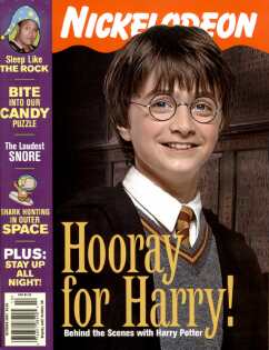 Harry auf dem Cover des Nickelodeon-Magazins Oktober 2001