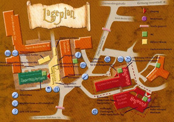 Lageplan zum Harry-Potter-Tag - ein grösseres Exemplar gibt es mit einem Klick